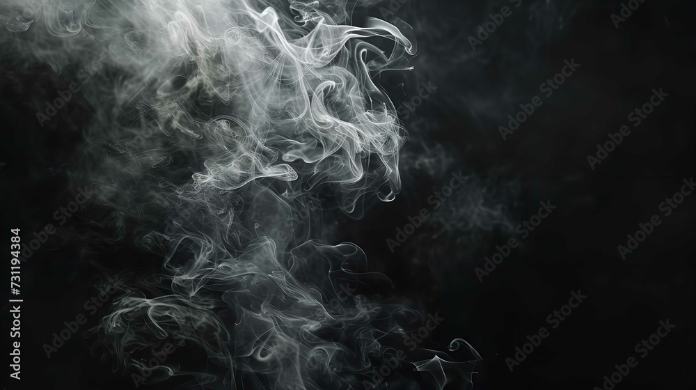Ultra High-Quality Smoke on Black Background