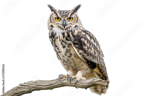 Verreaux's Eagle Owl on Transparent Background photo