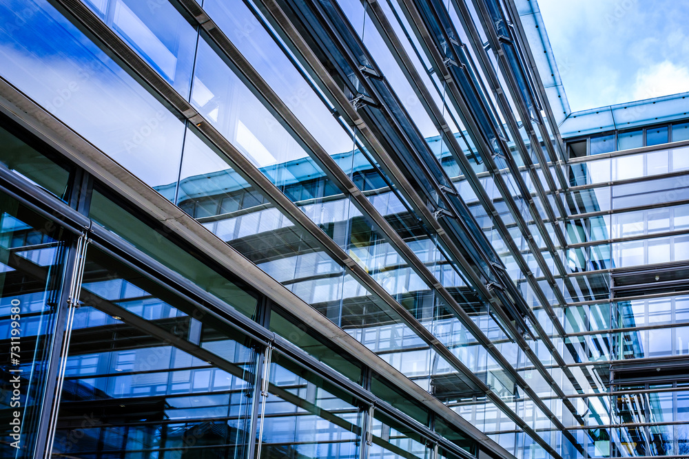 typical windows at an office building