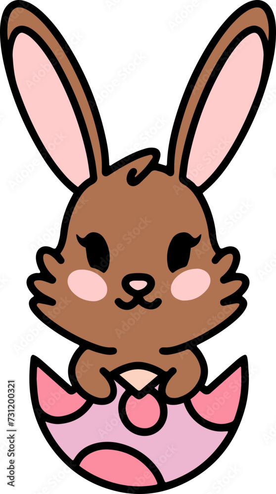 colorful easter bunny and easter egg colorful easter bunny and easter egg