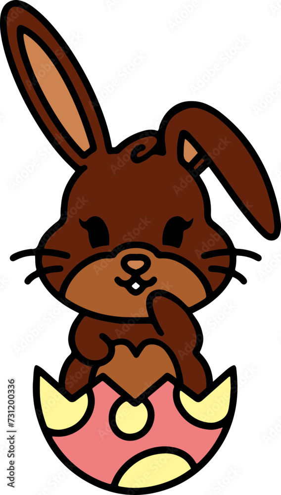 colorful easter bunny and easter egg colorful easter bunny and easter egg