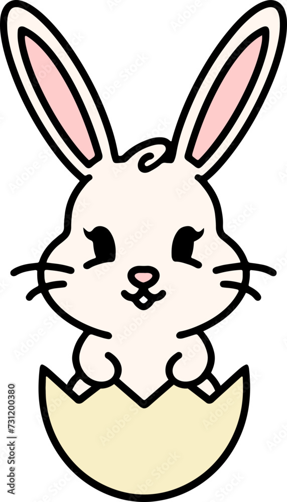 colorful easter bunny and easter egg colorful easter bunny and easter egg