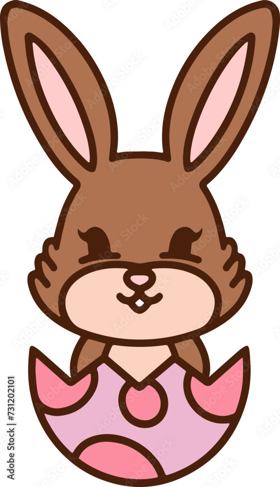 easter bunny hatching from egg easter bunny hatching from egg