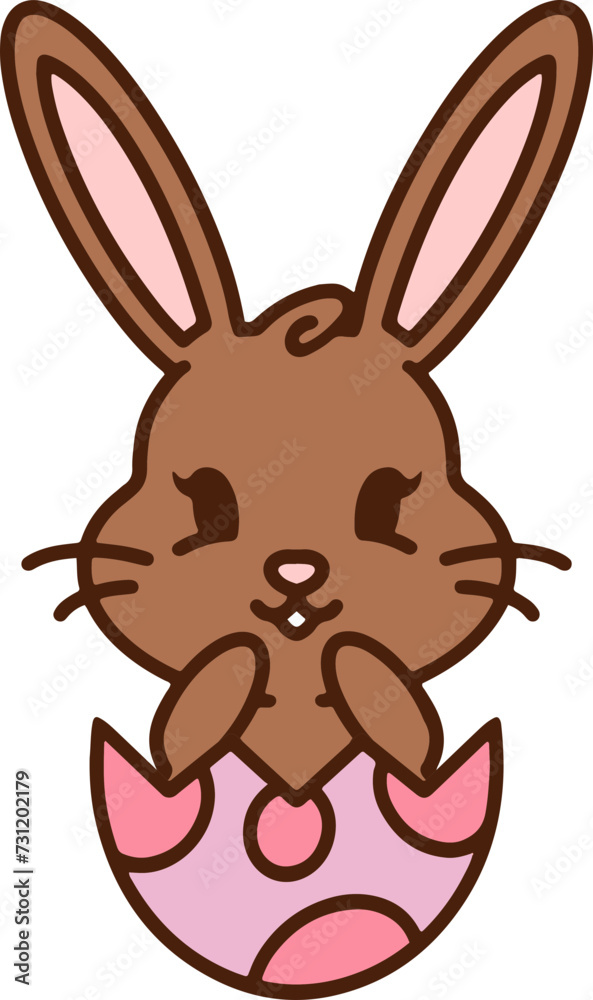 easter bunny hatching from egg easter bunny hatching from egg