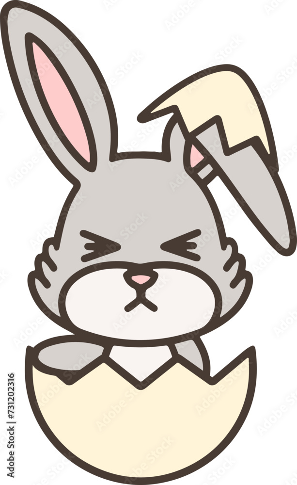 Obraz premium easter bunny in easter egg