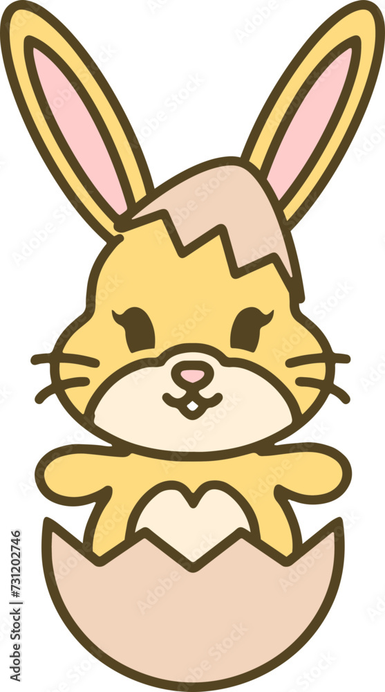 easter bunny in easter egg graphic easter bunny in easter egg graphic