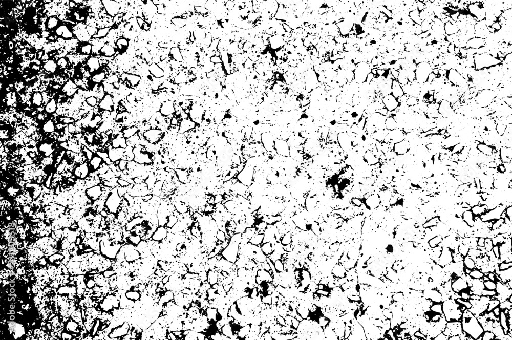 Fototapeta premium Rustic grunge vector texture with grain and stains. Abstract noise background. Weathered surface. Dirty and damaged. Detailed rough backdrop. Vector graphic illustration with transparent white. EPS10.