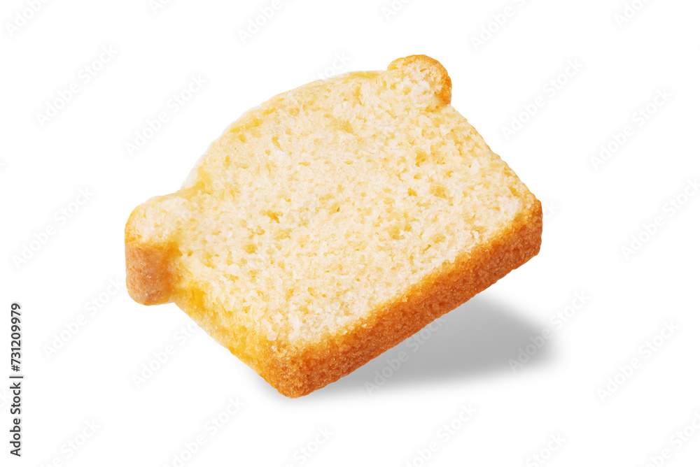 Apple cake on a white isolated background Apple cake on a white isolated background