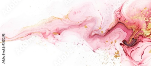 Abstract background with marbled ink liquid watercolor painting colored. AI generated image