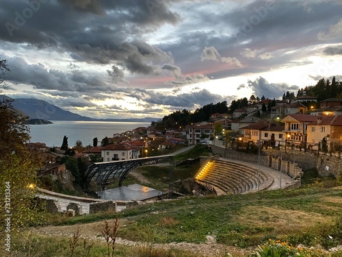 Ohrid in der Dämmerung