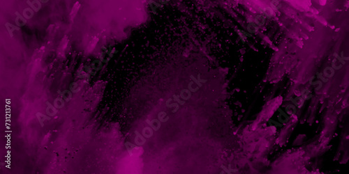 Smoke steam moves on a black background brushed watercolor texture Colorful pink smoke Isolated black. Fog texture Magenta fuchsia smoke on a black background