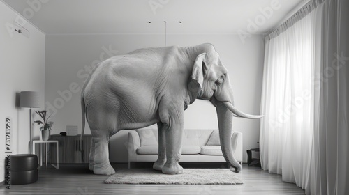  A white elephant in the room symbolizes a problem people refuse to acknowledge  blinding them to its significance.