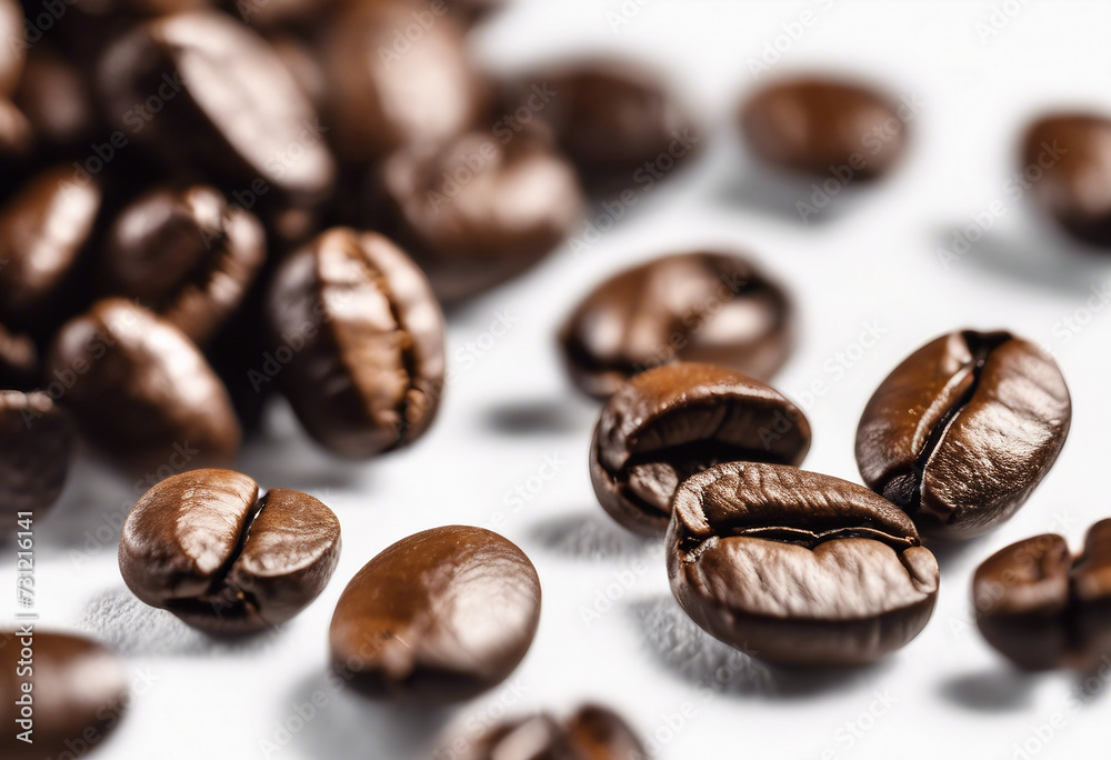 Coffee beans isolated on white background Coffee beans isolated on white background
