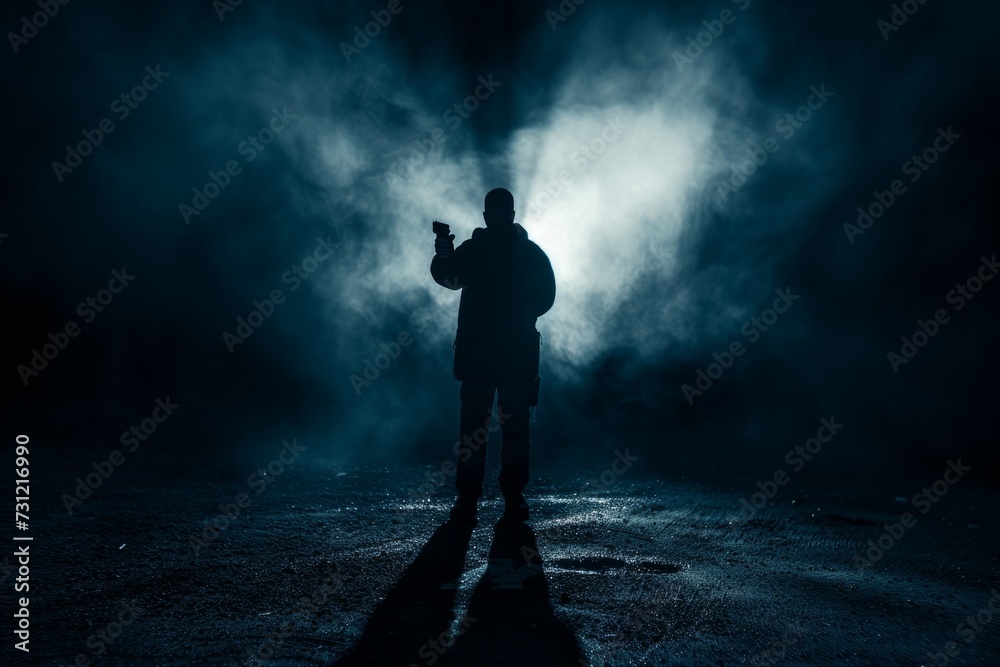 Menacing Confrontation Unfolds As An Armed Assailant Targets Mysterious Figure Menacing Confrontation Unfolds As An Armed Assailant Targets Mysterious Figure