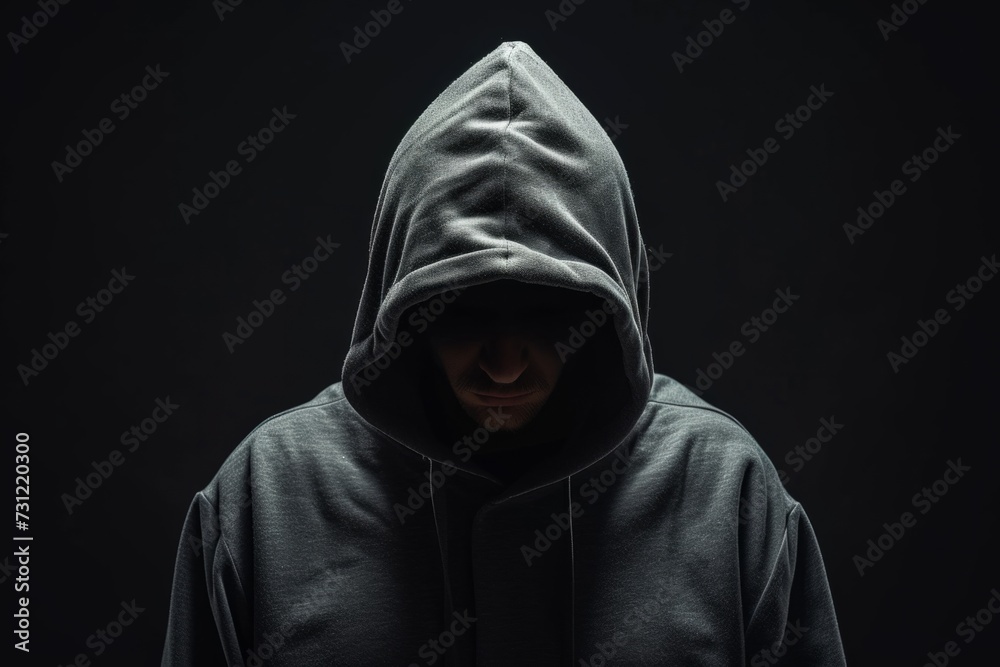 The Intriguing Aura Of A Hoodie-Clad Man The Intriguing Aura Of A Hoodie-Clad Man