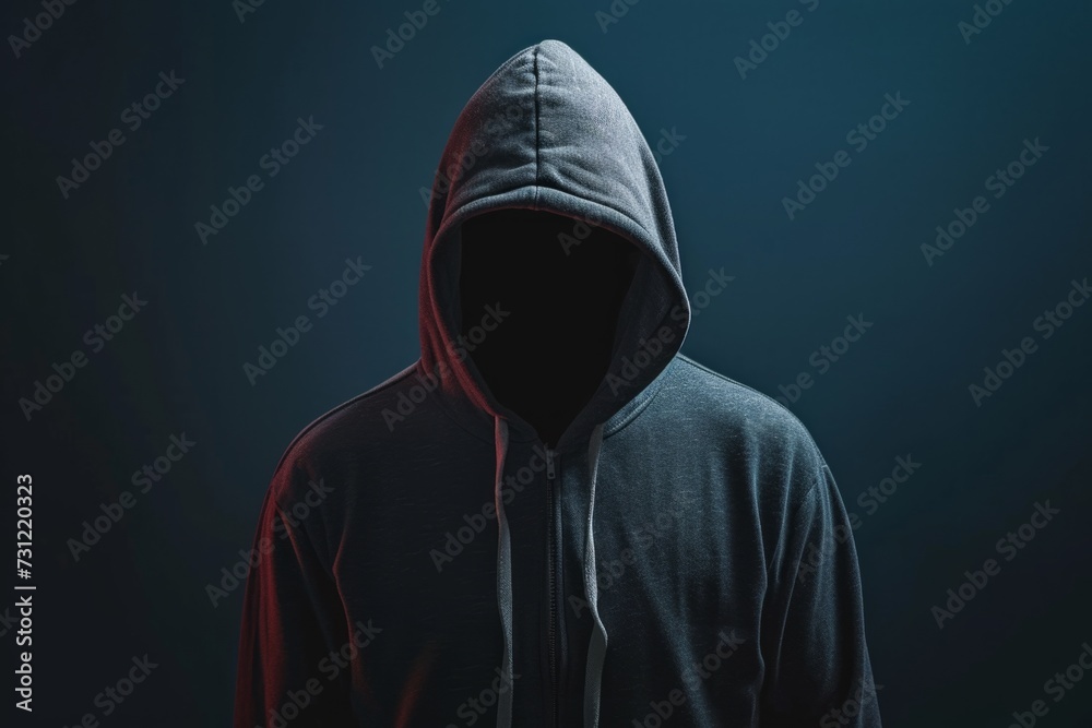 Man Wearing Hoodie, Exuding Sense Of Mystery And Anonymity