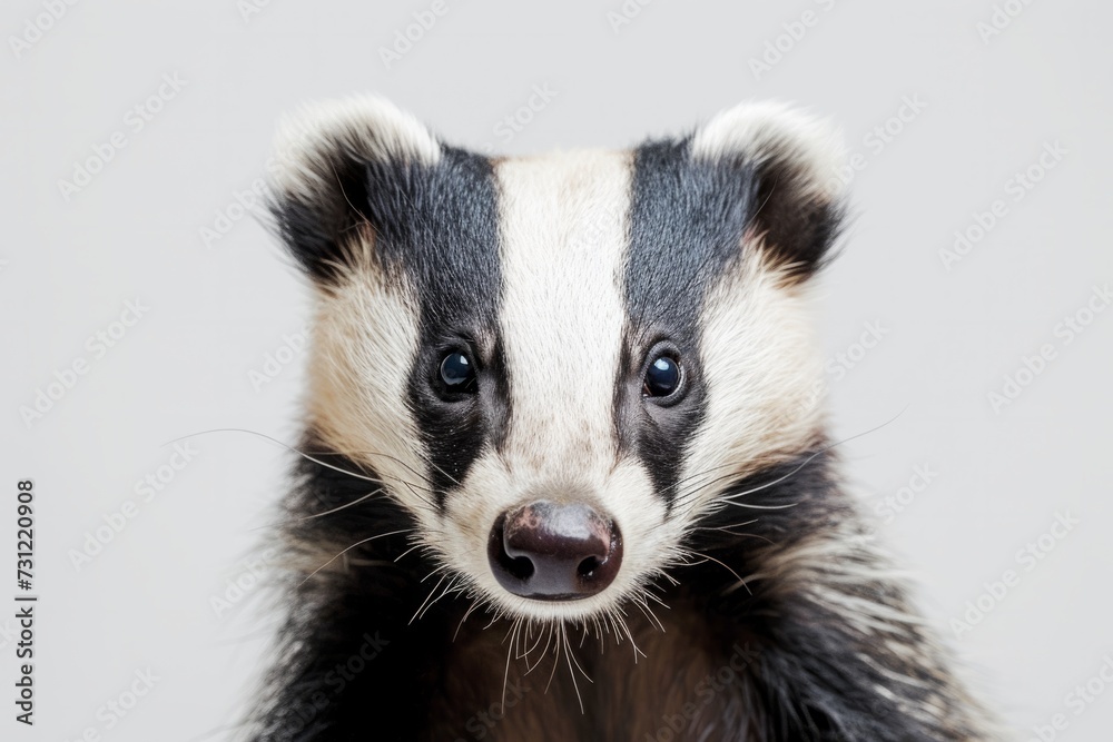 Courageous Badger Defies Sterile Setting, Engages Viewers