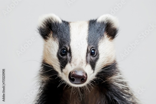 Courageous Badger Defies Sterile Setting, Engages Viewers © Anastasiia