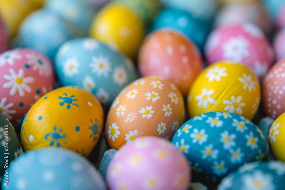 Vibrant Easter Egg Background, Ideal For Easter Season Celebrations Vibrant Easter Egg Background, Ideal For Easter Season Celebrations