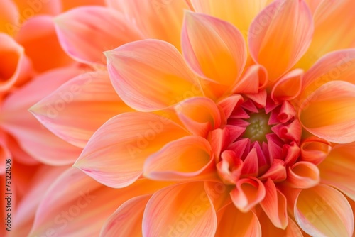 Mesmerizing Closeup Perspective Reveals Vibrant Dahlia Blooms As Captivating Backdrop © Anastasiia