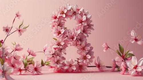 Happy womens day, number eight, flowers (1)