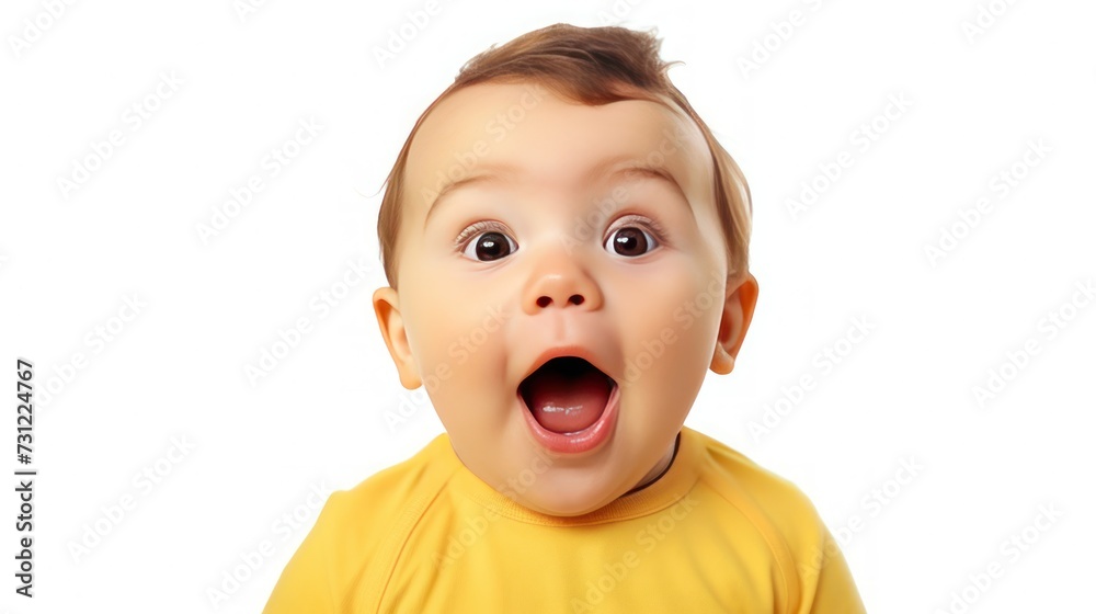 Surprised shocked toddler child with blue eyes wide open. Baby in surprise portrait. Surprised shocked toddler child with blue eyes wide open. Baby in surprise portrait.
