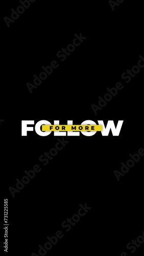 follow for more text animation vertical video for story template