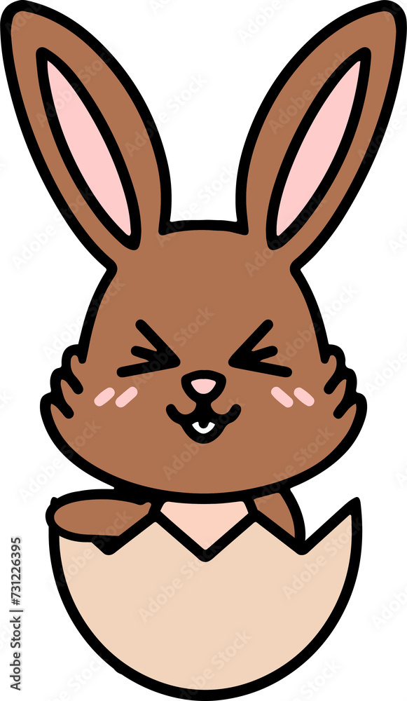 cute easter rabbit with egg cute easter rabbit with egg