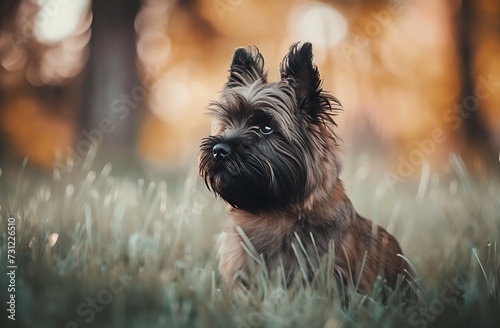 A cute Cairn Terrier dog © Yeashin