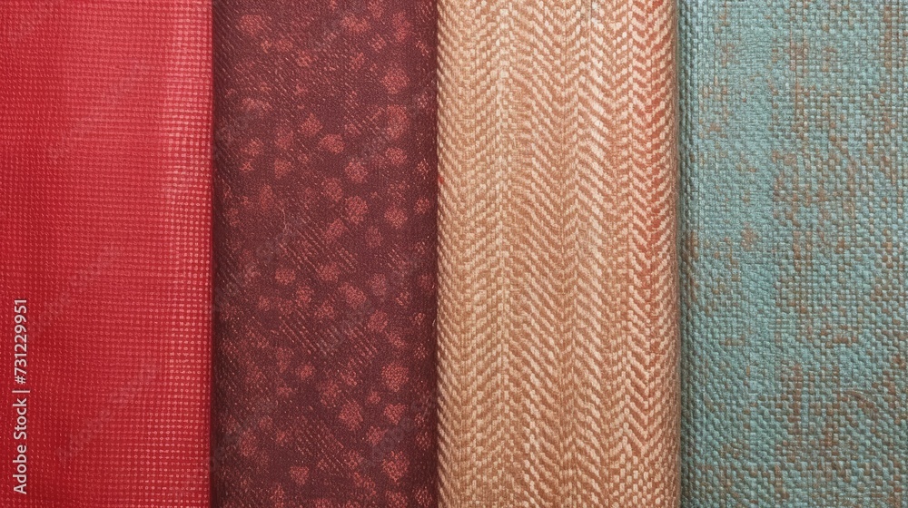 Vibrant textile patterns showcasing fabric textures Vibrant textile patterns showcasing fabric textures