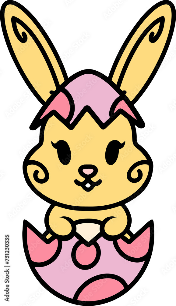 Obraz premium easter rabbit and egg