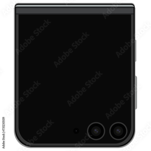 背景が黒バックのスマートフォンのイラスト素材　携帯電話　携帯　スマホのベクター
