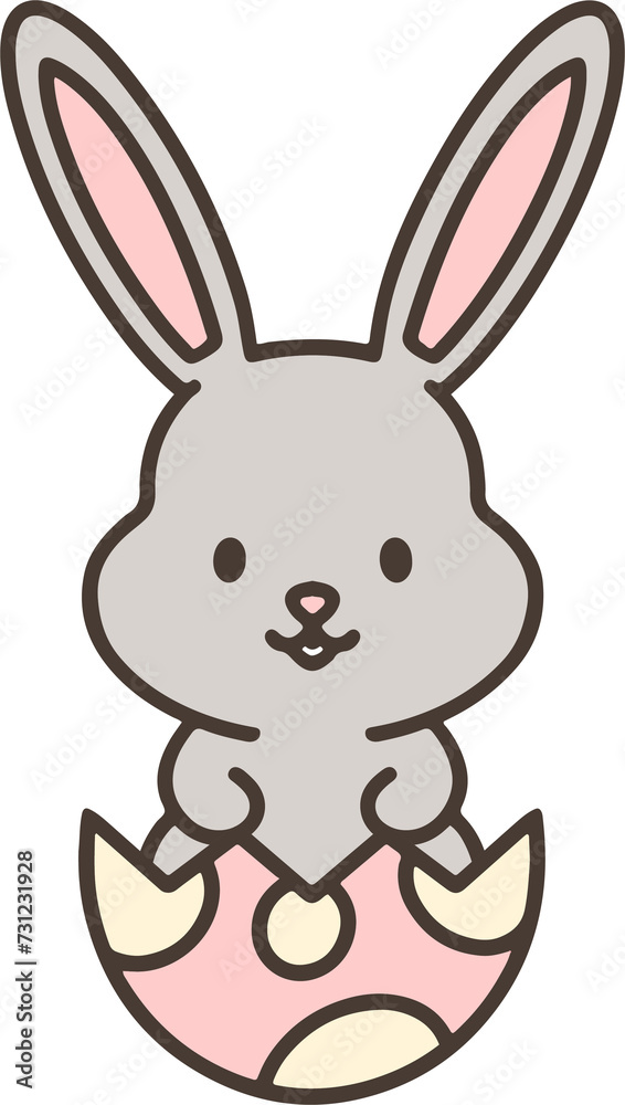 easter bunny simple cartoon easter bunny simple cartoon
