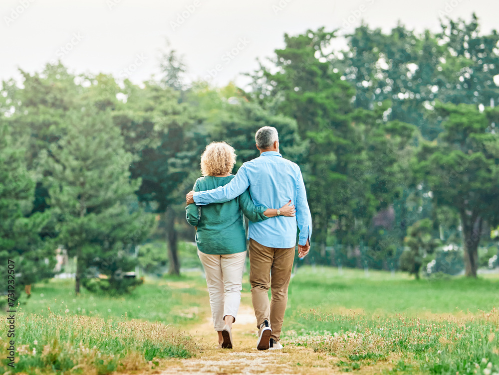 woman man outdoor mature couple middle aged together walking love holding hands support nature wife happiness two bonding active vitality mid