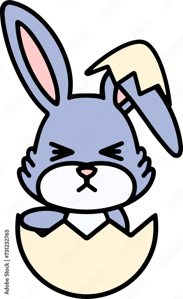 easter bunny in egg easter bunny in egg