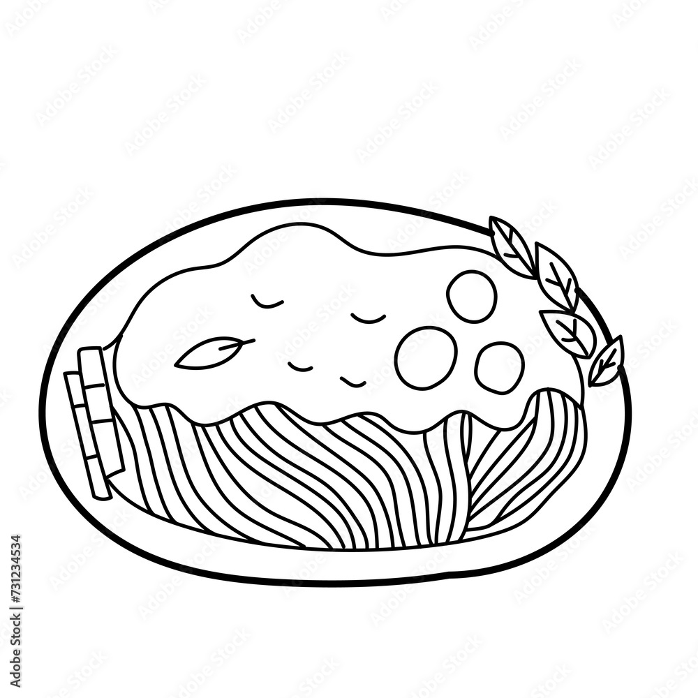 rice noodle cartoon doodle rice noodle cartoon doodle