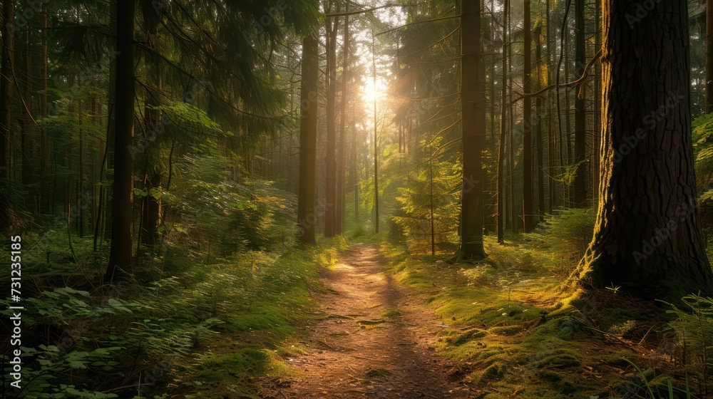 Obraz premium forest background, copy space