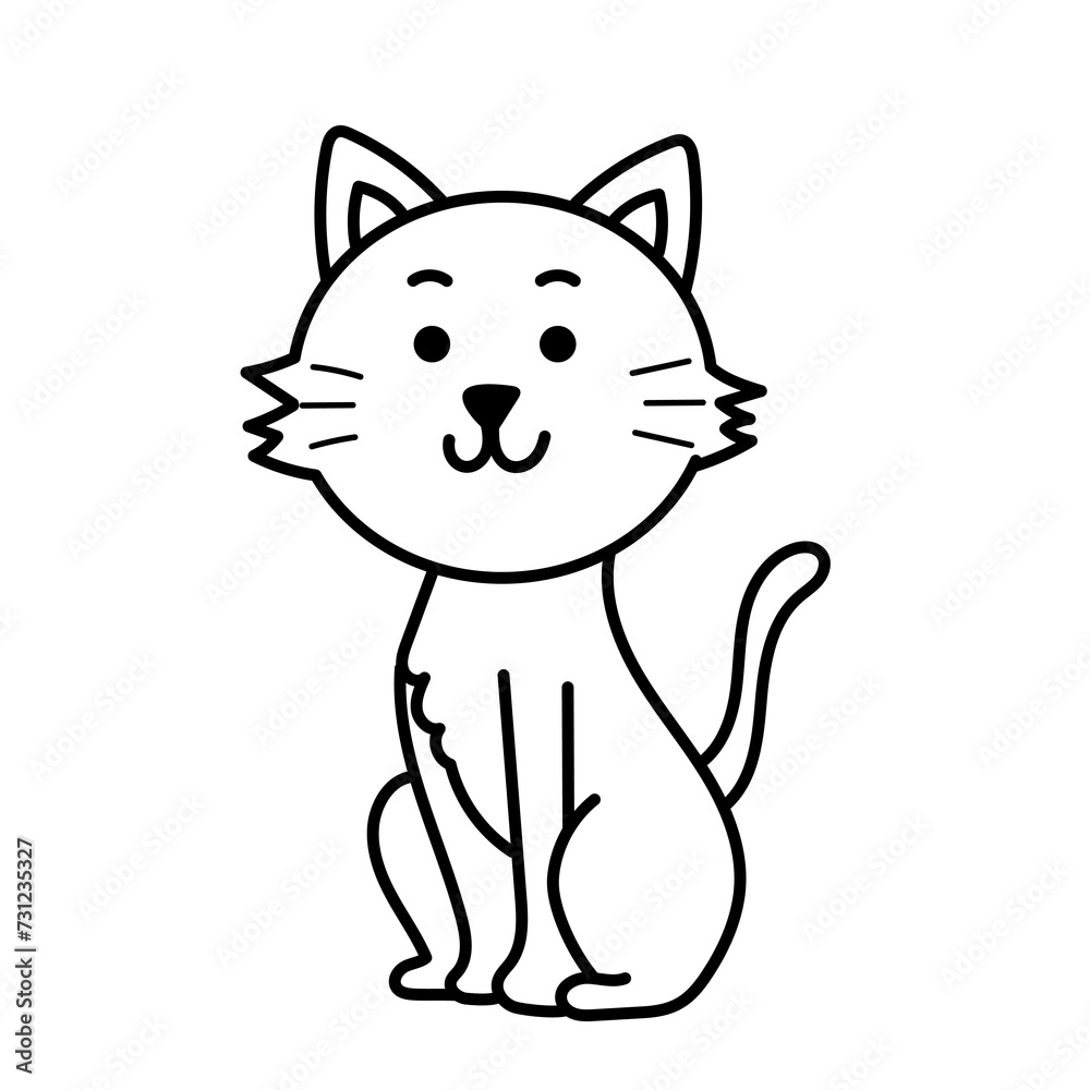 cat doodle cartoon cat doodle cartoon
