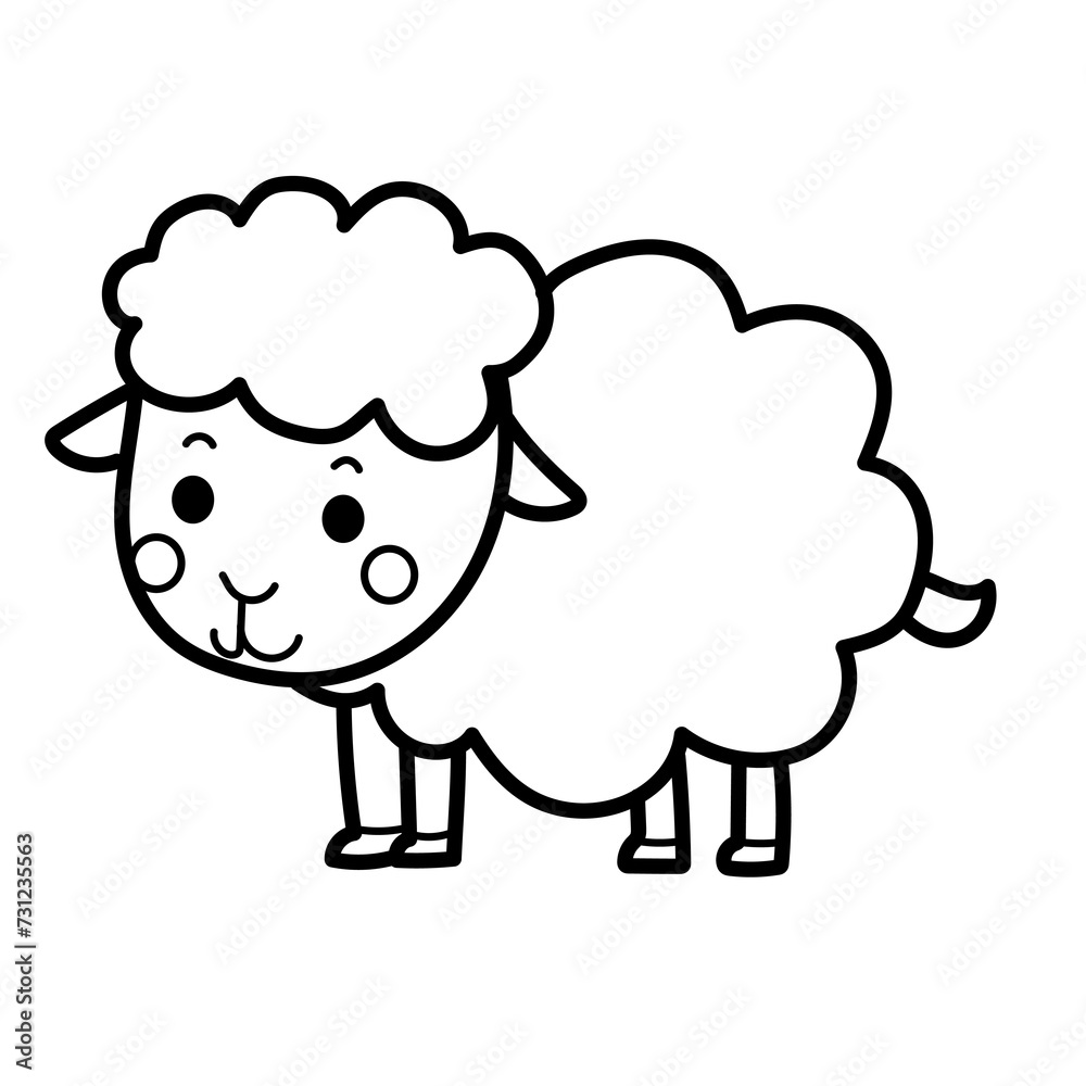 Sheep doodle cartoon Sheep doodle cartoon