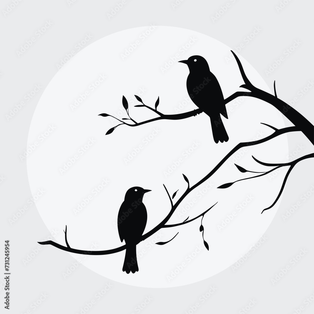 Bird silhouettes set silhouette of birds collection vector illustration