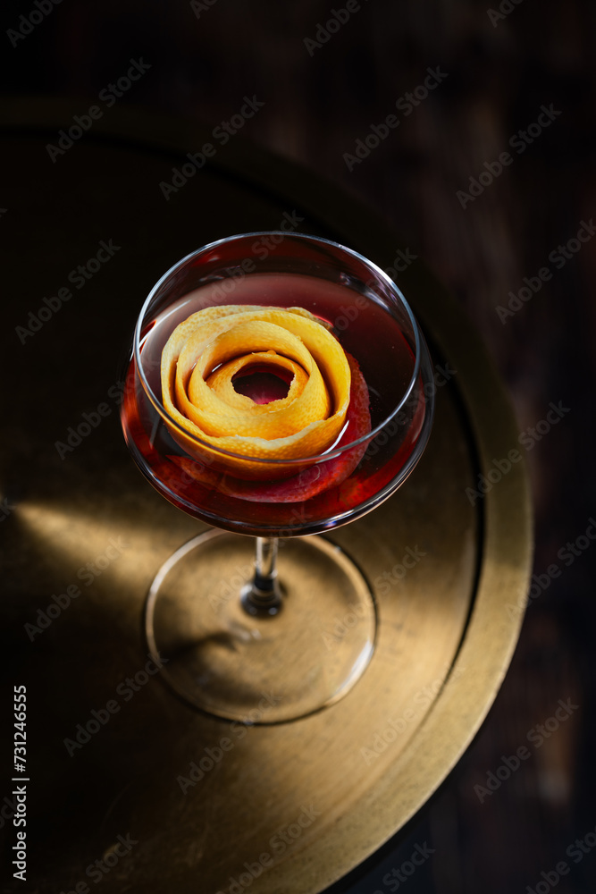 A Martini with a Citrus Garnish