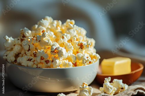 popcorn with a butter and a pop