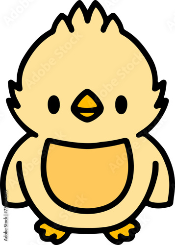 cute cartoon easter chick