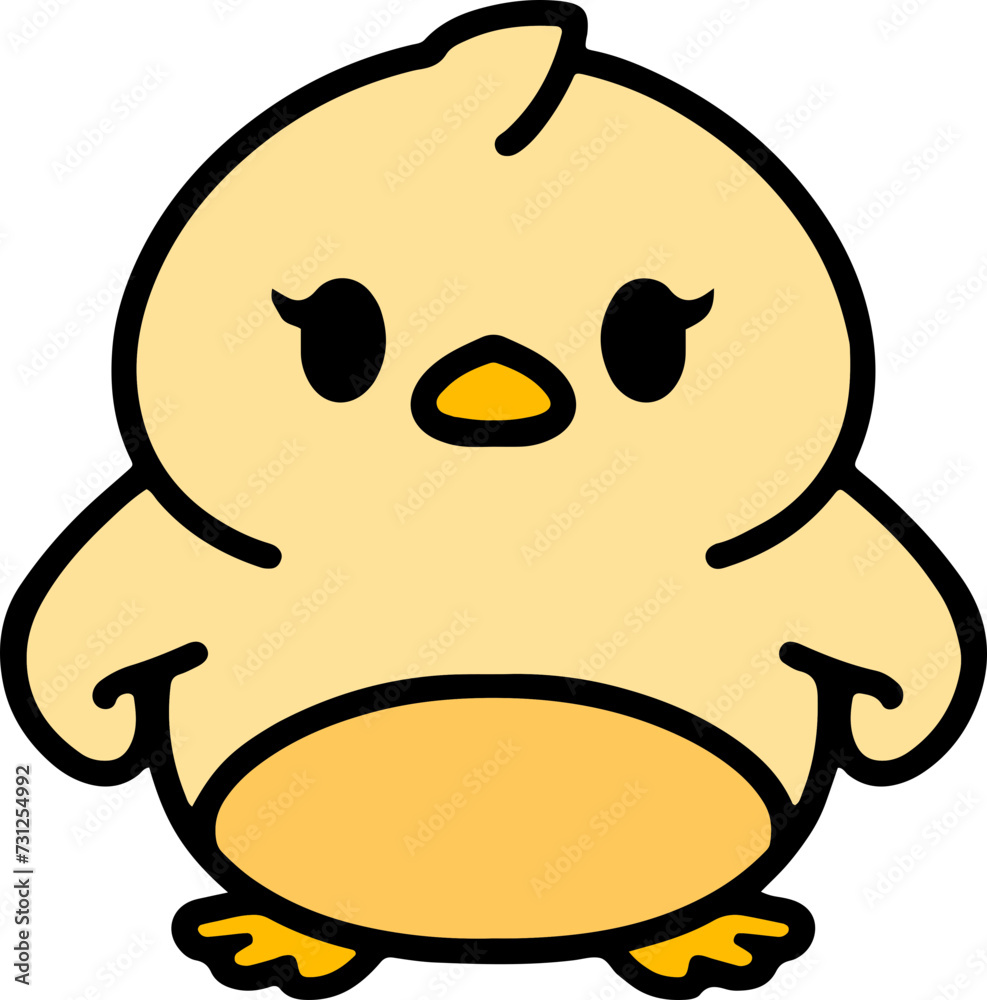 colorful easter chick