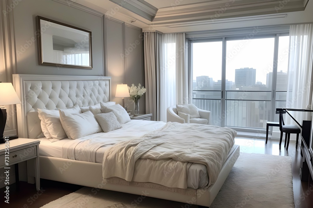 Fototapeta premium interior of a bedroom
