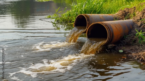 Poison water dumping in lake
