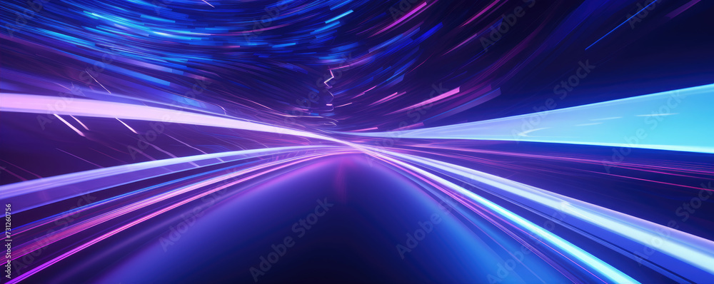 Amazing violet and purple neon light colours futuristic backgorund