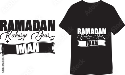 Read the Quran change your Iman Typography vector Islamic T Shirt Design
