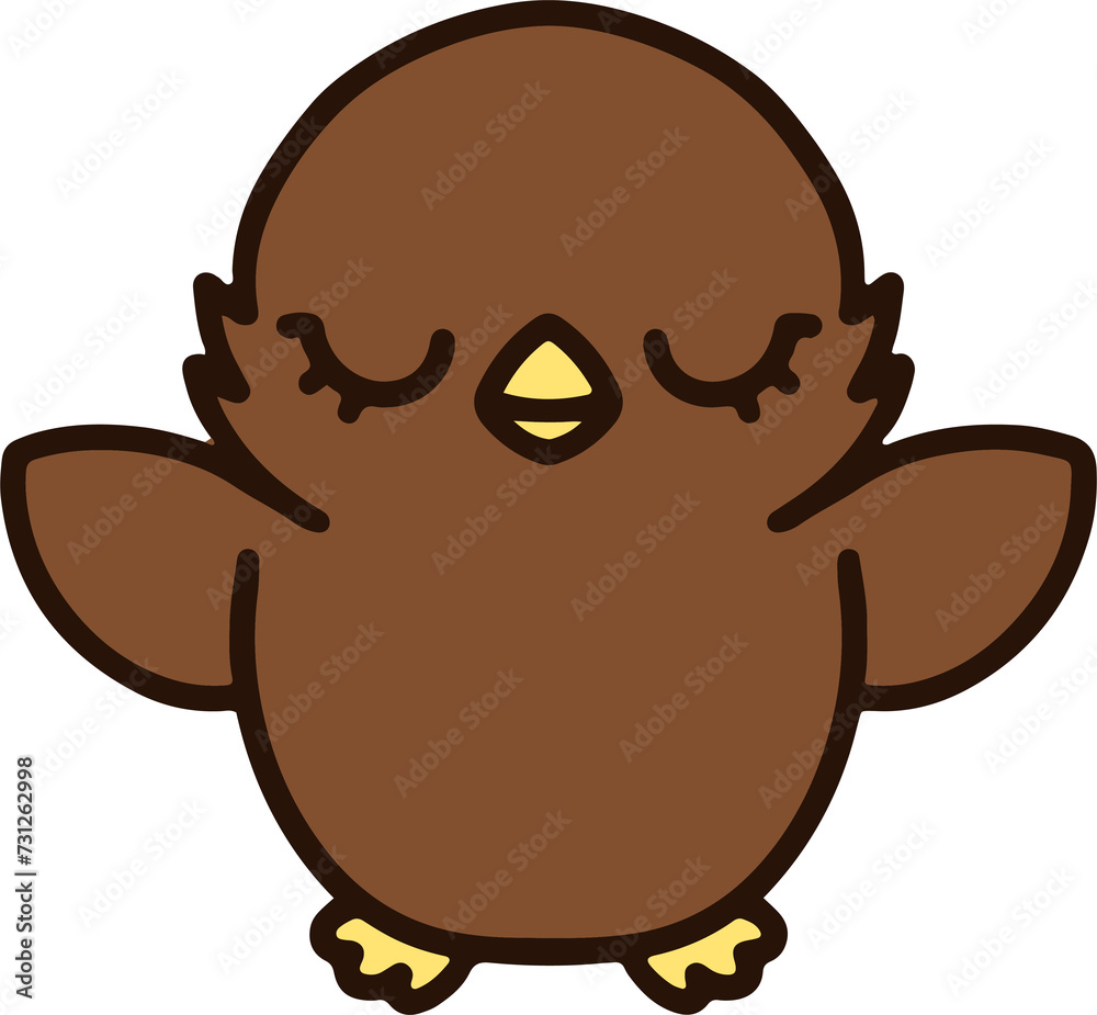 Fototapeta premium cute christmas robin cartoon