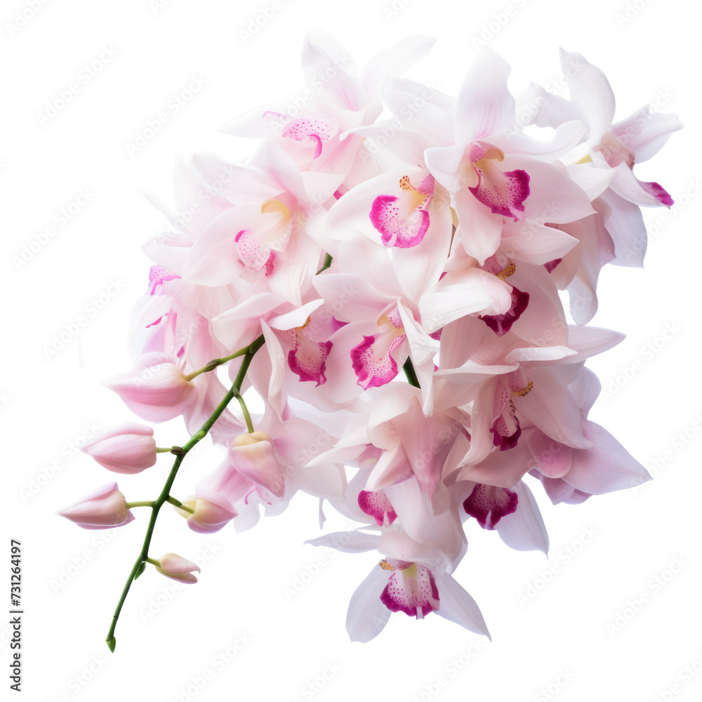 Bubblegum Pink. flower tone. Dendrobium Orchid: Refinement